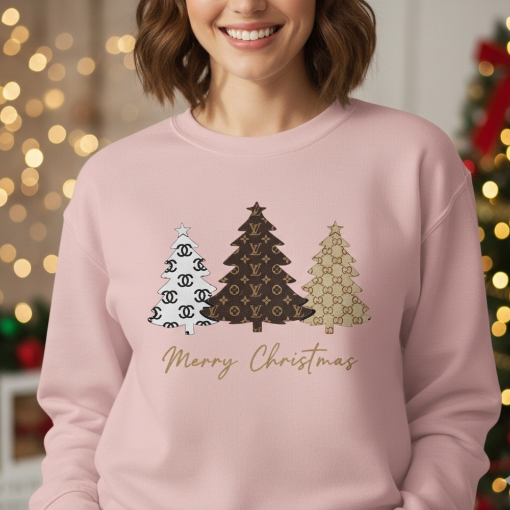 Handmade Fancy Bougie Christmas Tree Sweater. Designer Names, Fashion
